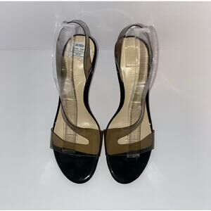 Nine West Clear Strap Slingback Heels Women’s Size 9M